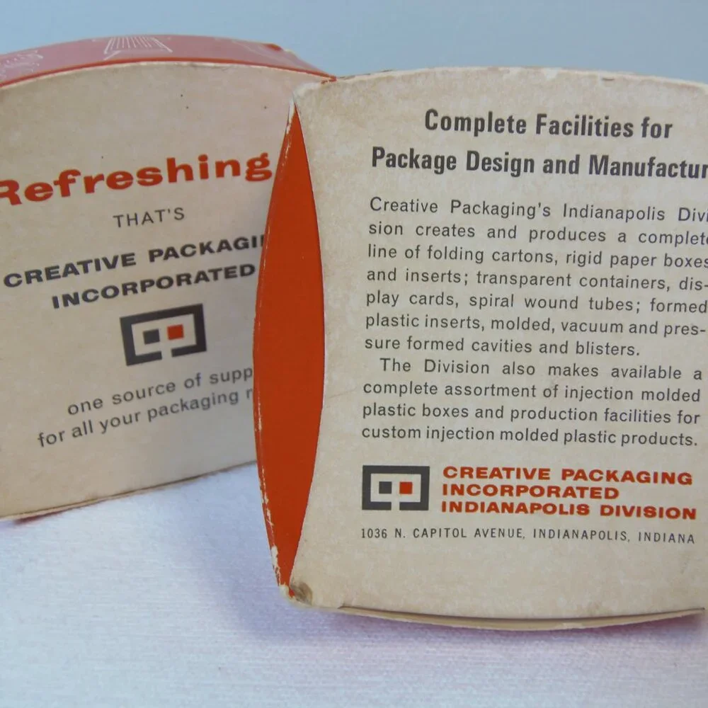 VTG Creative Packaging Inc. Promotional Gifts 50s Paperboard‎ Coasters 2 Boxes